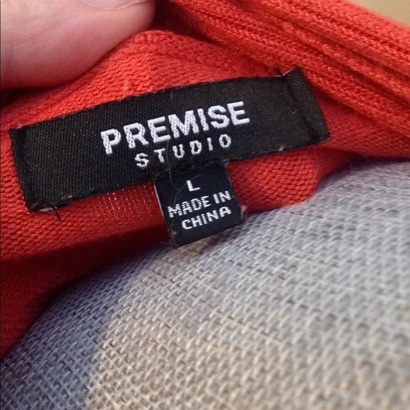 Long orange cardigan - Picture 6 of 6